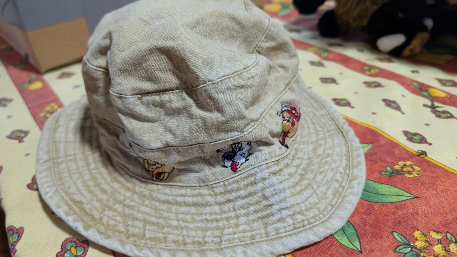 Asterix and Obelix vintage embroidered cotton bob hat size 54 – photo 4